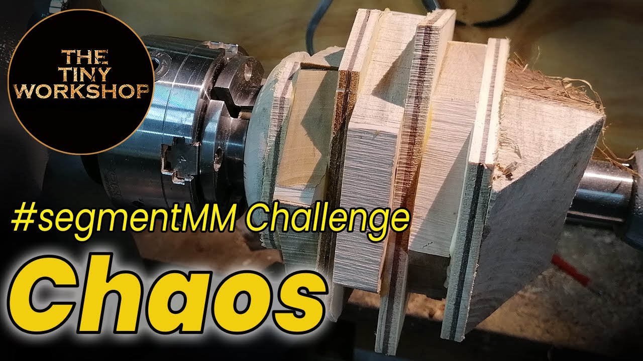Woodturning - Chaos Segment Vase - #segmentMM challenge