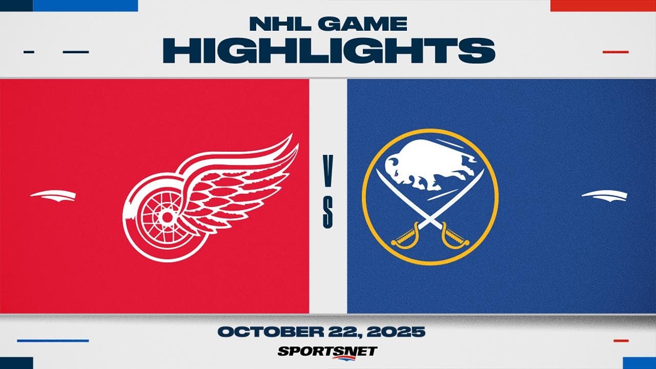 NHL Highlights | Red Wings vs. Sabres - October 22, 2025
