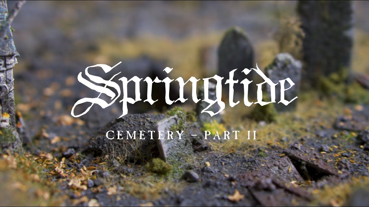 How to paint and flock Springtide Cemetery - Part II
