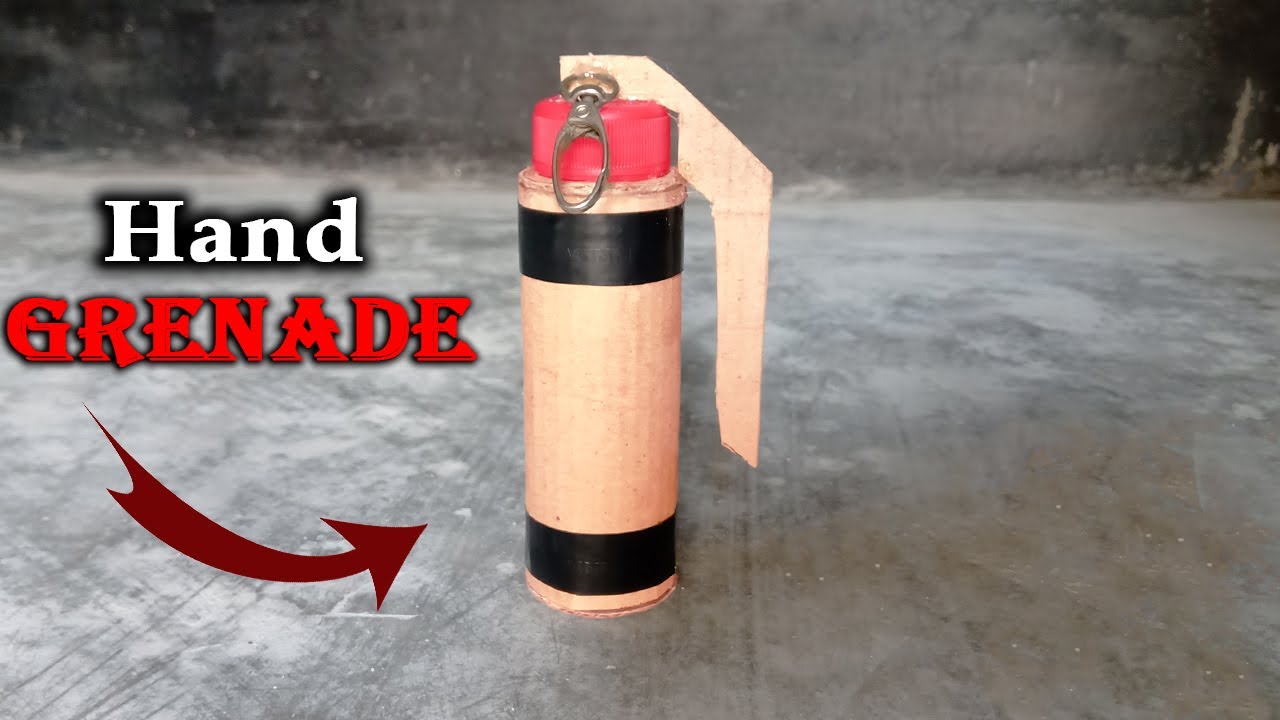 How to make a hand grenade from cardboard - matches | Diy Cardboard Grenade | Make cracker bom
