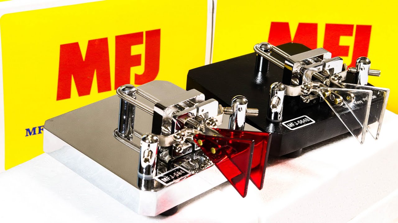 🆒 MFJ-564 Deluxe Iambic Paddle Black & Chrome: UNBOXING