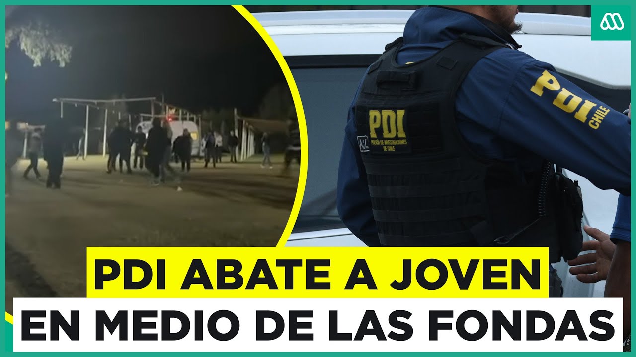 Joves es abatido por PDI en medio de una fonda