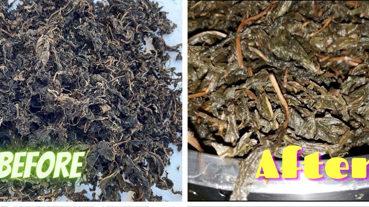 HOW TO MAKE DRY  BITTER LEAF | HOW TO  SOFTEN DRIED BITTERLEAF &nbsp;| HOW TO WASH BITTERLEAF