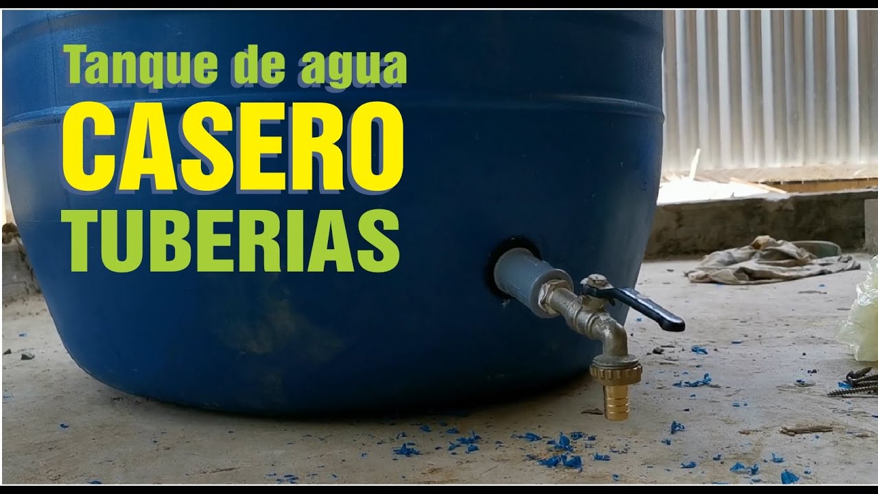 Tanque de agua Casero y sus Tuberías - 2