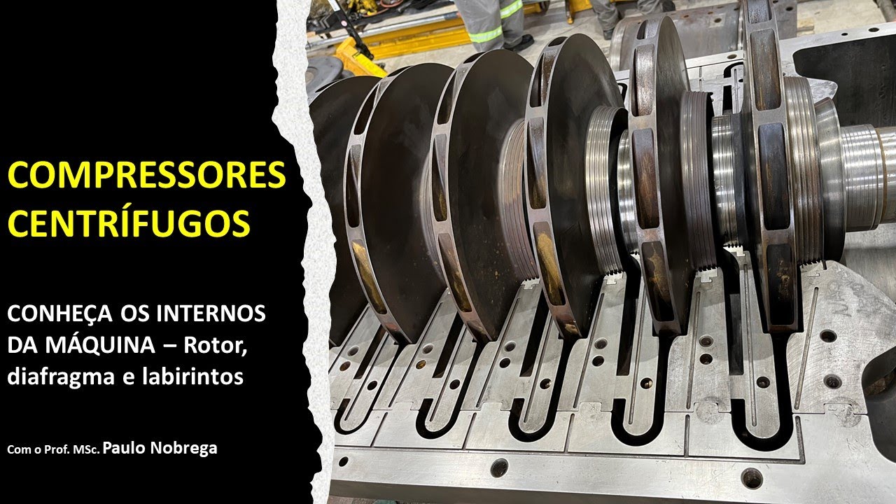 COMPRESSOR CENTRÍFUGO - Conheça os componentes internos da máquina: rotor, diafragma e labirintos