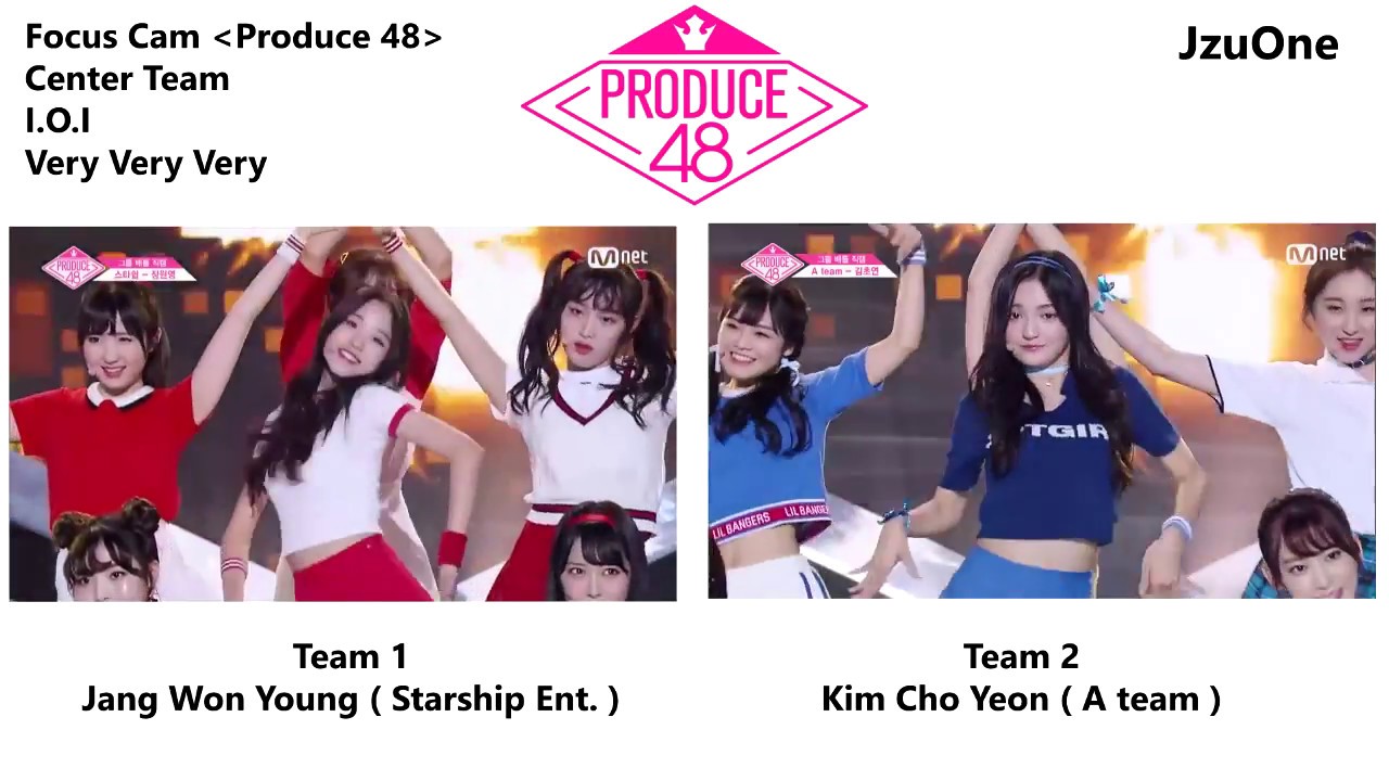 [Focus cam] Produce 48 center team I.O.I very very very. Jang WonYoung and Kim ChoYeon