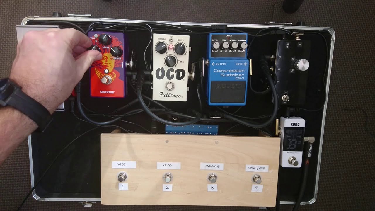 Univibe after or before the Overdrives?