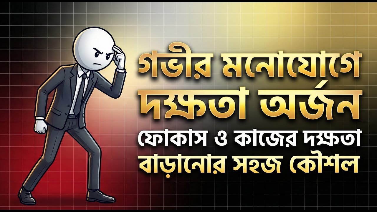 গভীর মনোযোগে দক্ষতা অর্জন | ফোকাস ও কাজের দক্ষতা বাড়ানোর সহজ কৌশল | মানবসারাংশ