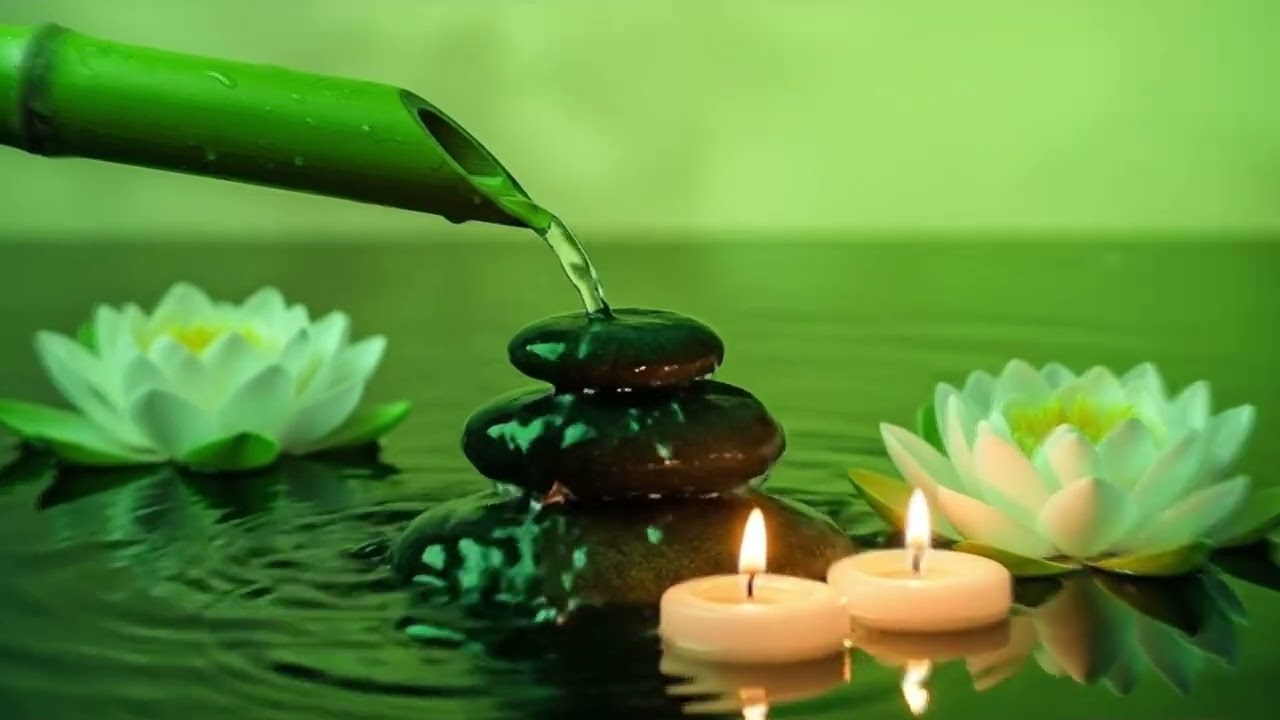 Healing Sleep Music |Relaxing Music Relieves Stress and Calm Anxiety, Bamboo Water Sounds |