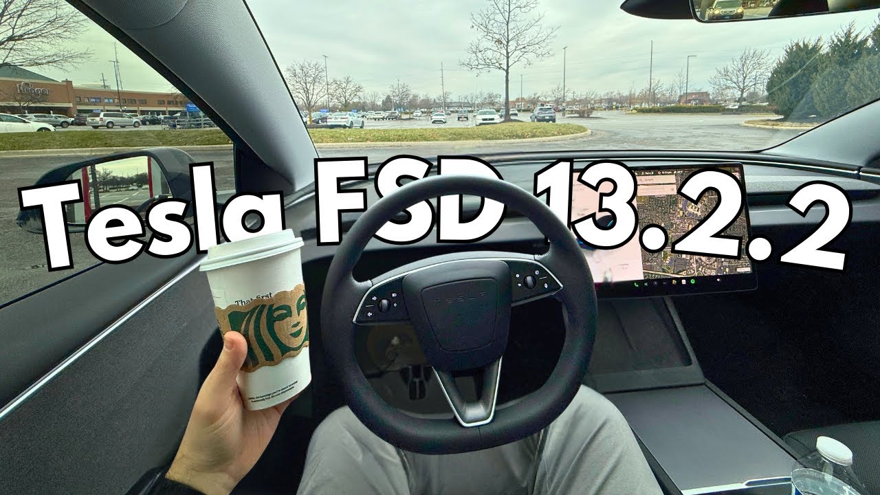 How Does Tesla FSD V13.2.2 Handle Different Speed Limits? | Quick Starbucks Stop