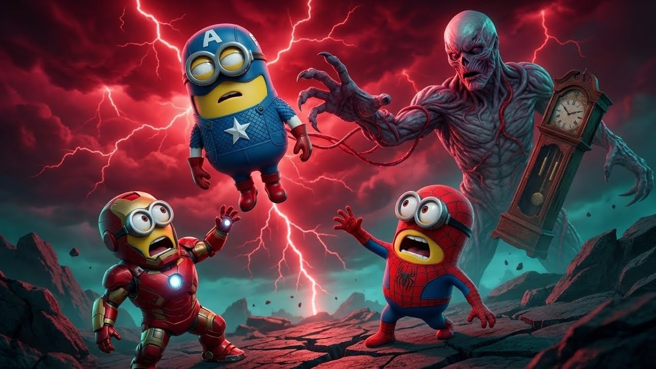BOB IS CURSED by VECNA! 🕰️😭 Levitating in the Red World! Stranger Things 5 | Funny Minions Animation