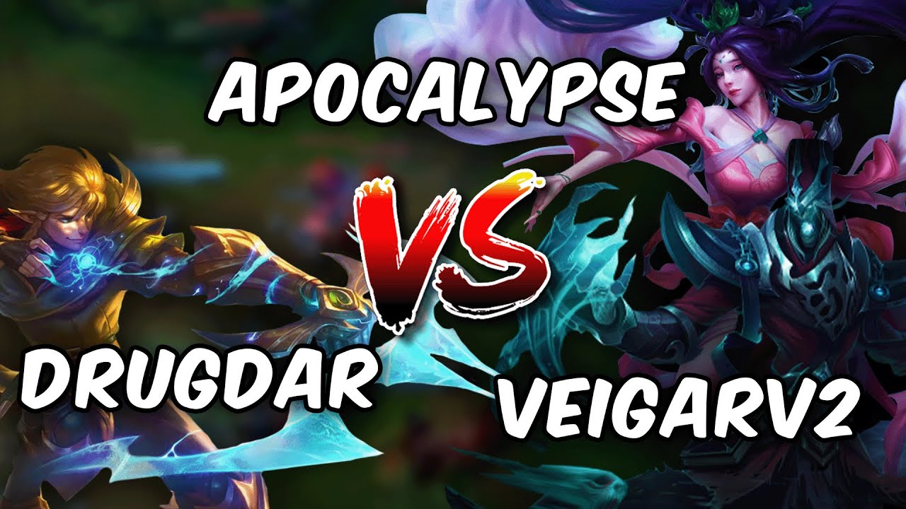 AP0CALYPSE AND VEIGAR V2 VS DRUGDAR IN BOTLANE - CHALLENGER REPLAY