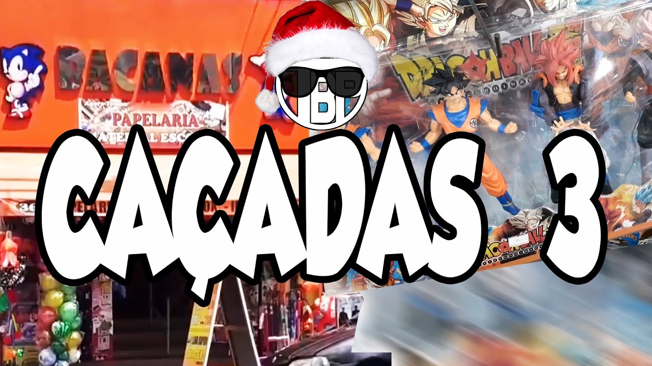 CAÇADAS NA LOJA BACANAS (caçando bonecos de Dragon Ball e Marvel)