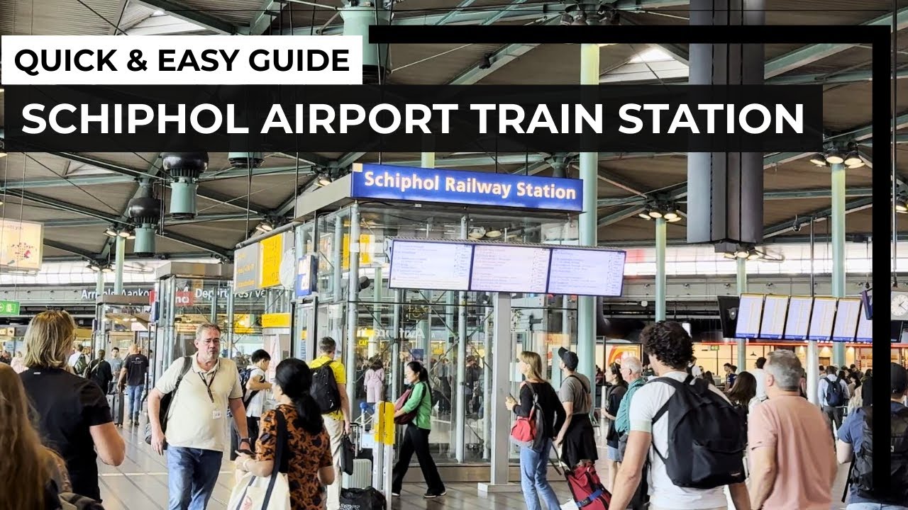 Quick Guide: SCHIPHOL AIRPORT TRAIN Travel | NS Train Station Amsterdam Airport & Schiphol Plaza ✈️