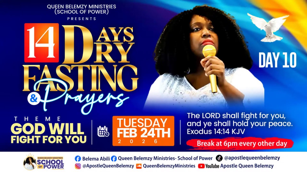 DAY 10 of PRAYING in TONGUES for 14 minutes from 14 Days Dry Fasting & Prayers. COMBINED.