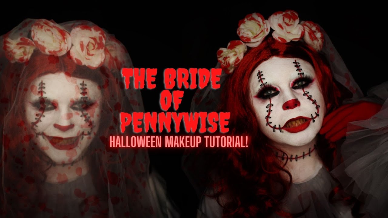 The BRIDE of PENNYWISE! Halloween Makeup Tutorial | Nicole Chantell
