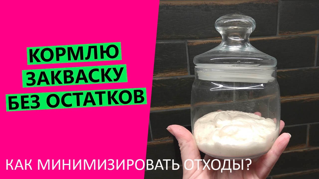 КОРМЛЮ ХЛЕБНУЮ 👍ЗАКВАСКУ БЕЗ ОСТАТКОВ: моя схема кормления для минимизации отходов✍