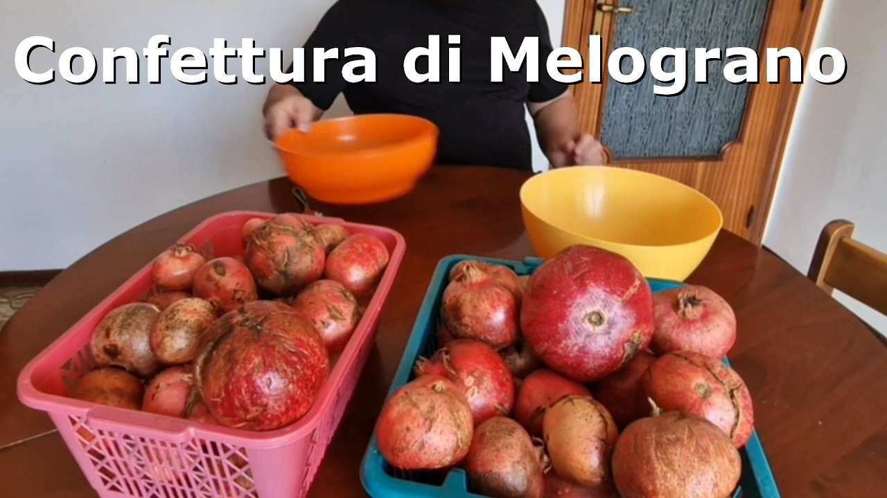 Come fare Marmellata di melograno fatto in casa. Confettura di melagrana.
