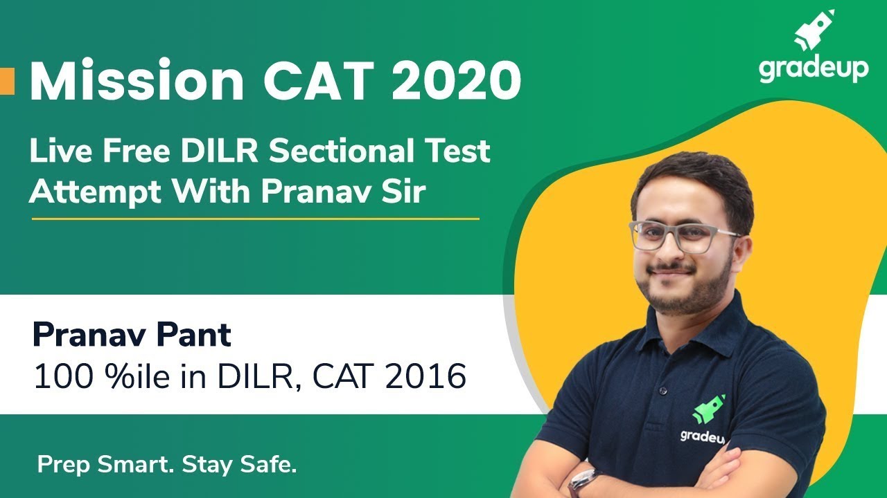 Mission CAT 2020 | Live Free DILR Sectional Test | DILR | Attempt With Pranav Sir | Gradeup