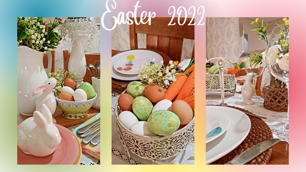 EASTER 2022 🐰/ Ideas para decorar la mesa de pascua/ Conejos/ Primavera 2022 💐