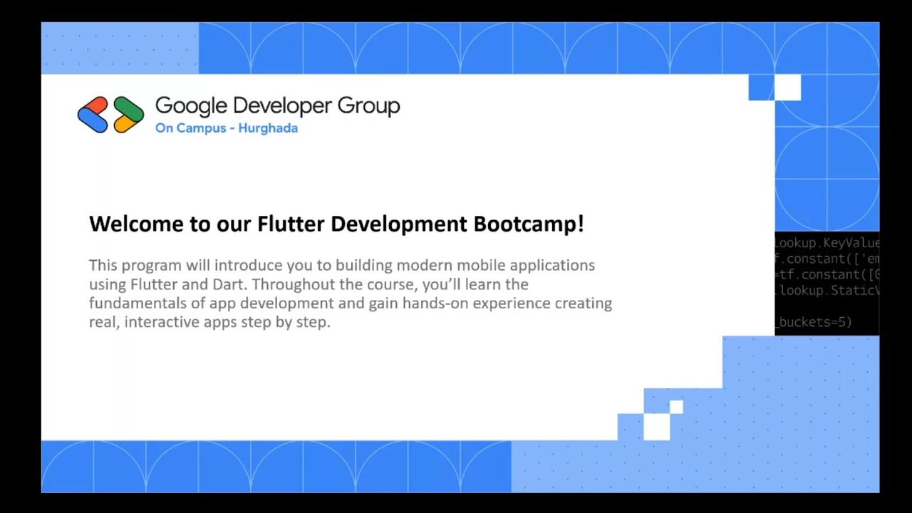 Mobile App Development Bootcamp (Session #1)
