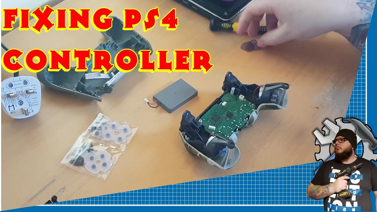 Replacing PS4 dualshock controller rubber buttons(fixing Playstation 4 controller)