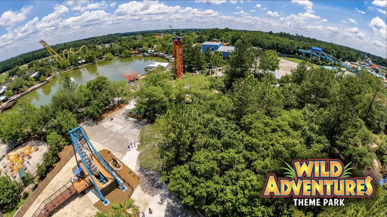 [POV] Wild Adventures Geronimo SkyCoaster Падение с высоты 180 футов