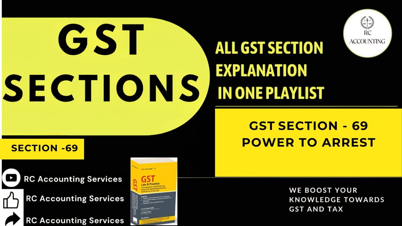 GST SECTION 69 | Power to arrest | When can be Someone Arresred Under GST |