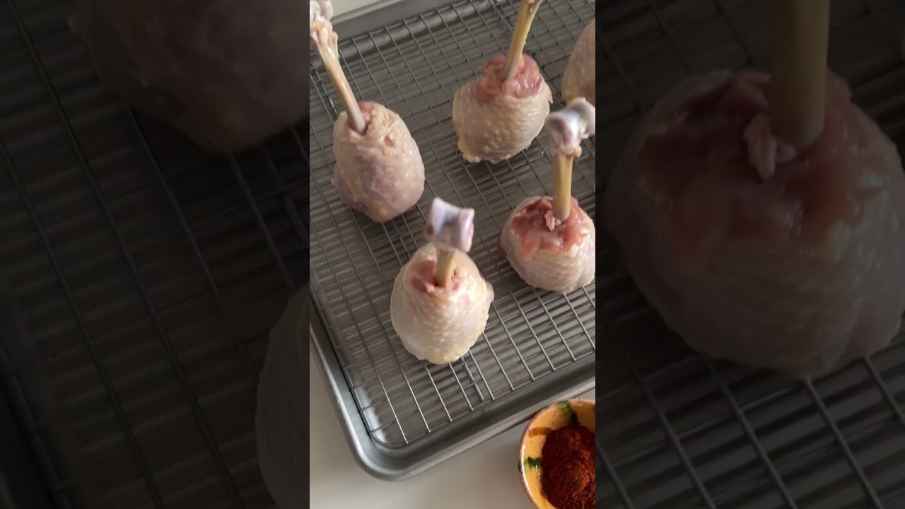 Как приготовить лучшие куриные леденцы на палочке #chickenlollipop