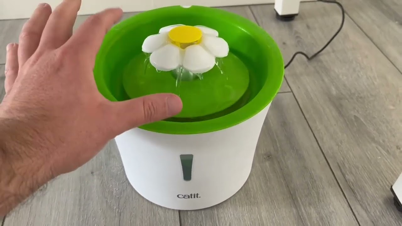 Catit Flower Fountain with Triple Action Filter, Cat Drinking Water Fountain Review