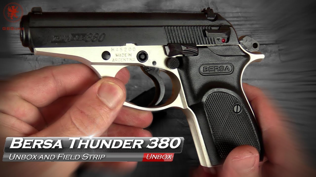 Bersa Thunder 380 Распаковка и полевая сборка