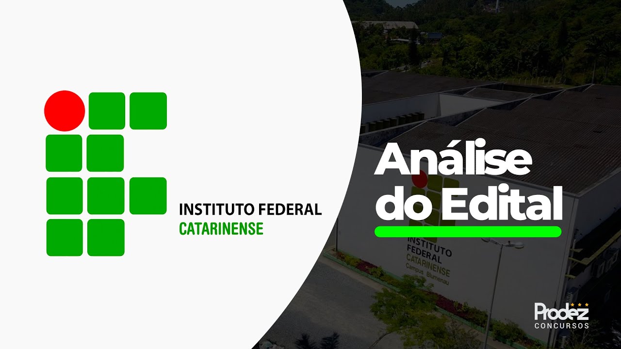 Concurso IFC | Análise do Edital