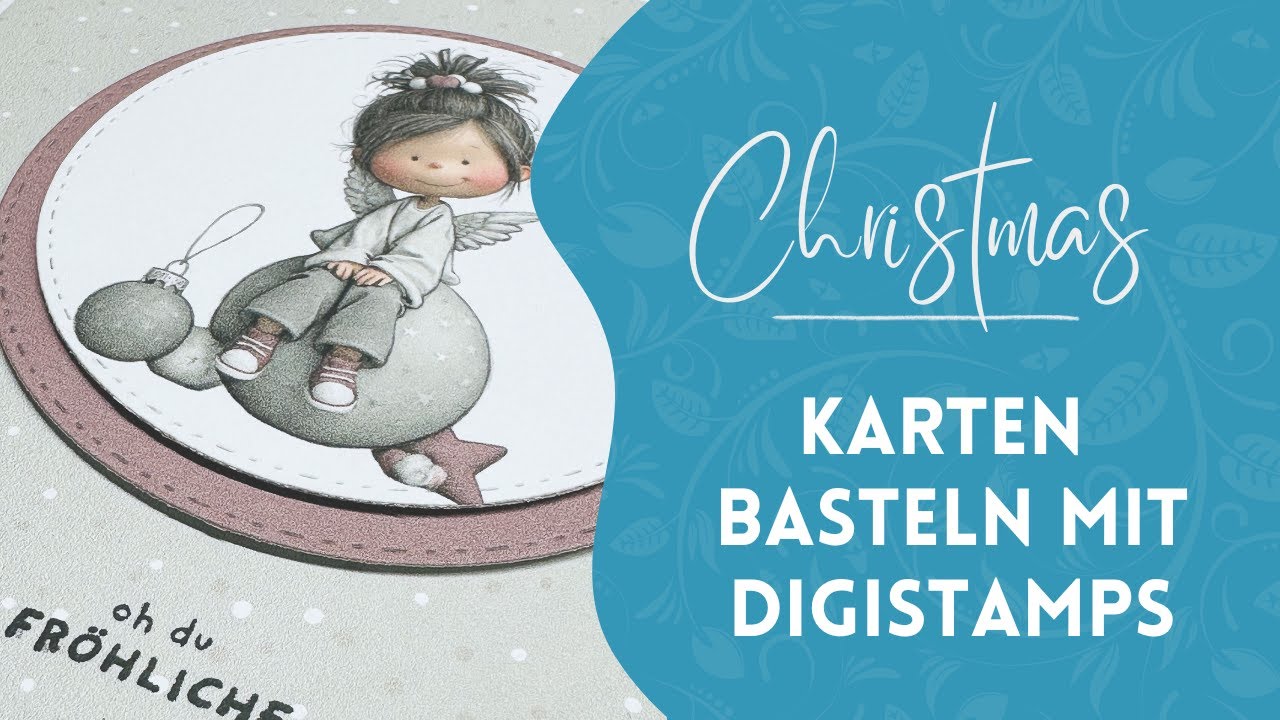 Süsse Weihnachtskarte gestalten 🎄💌 – Mit Digistamps & Canva kinderleicht!