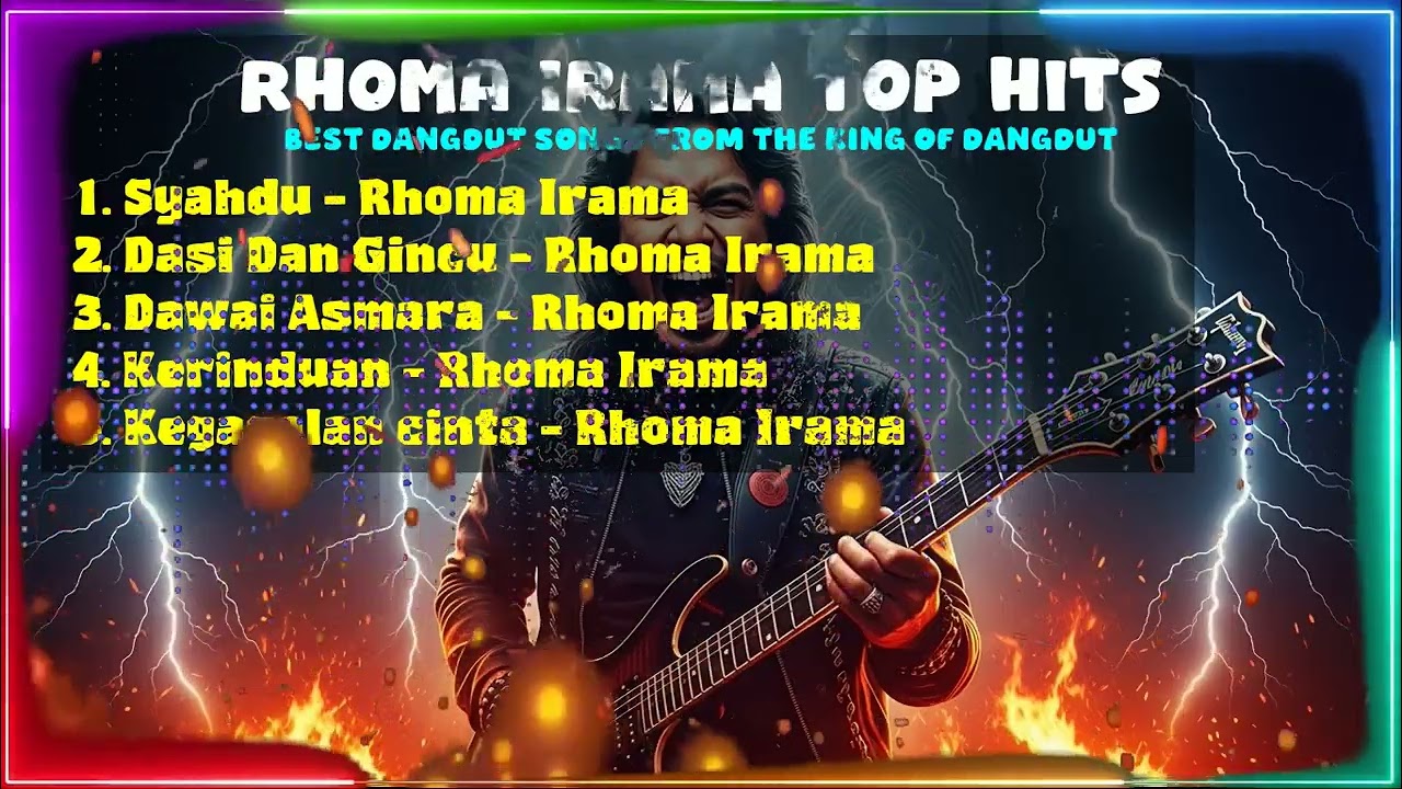 Rhoma Irama Top Hits  Best Dangdut Songs from The King of Dangdut