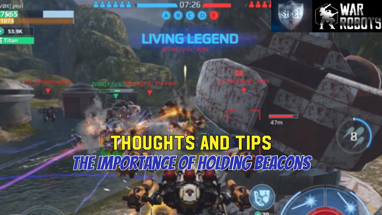 Thoughts and Tips: The importance of Holding Beacons - War Robots mk2 Champion League Gameplay WR