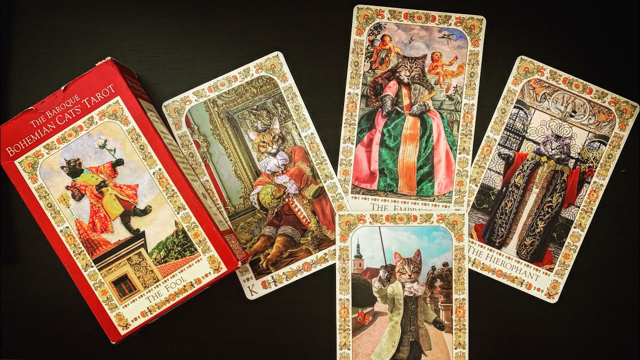 Обзор колоды «Таро Богемских Барочных Котов»😻Baroque Bohemian Cat’s Tarot💎Раритетное 1-е издание.