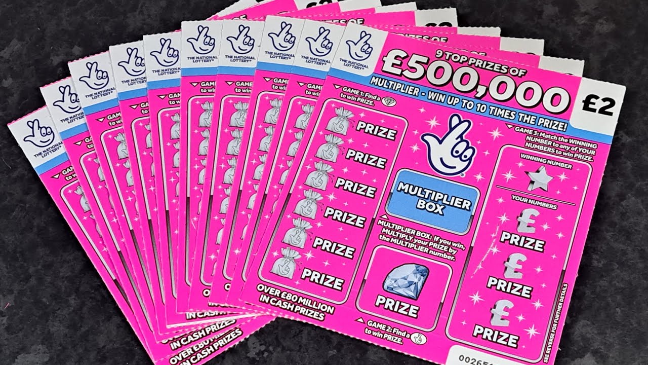 National Lottery Scratch Cards - &pound;500,000 Pink