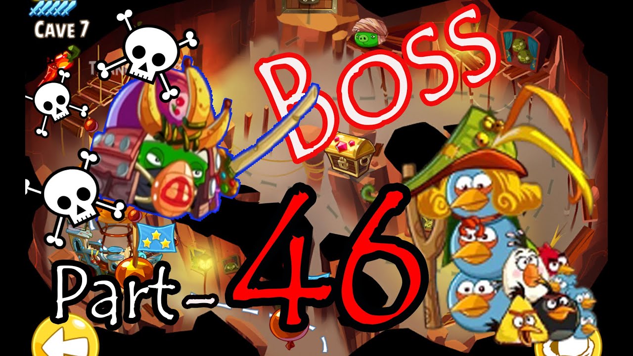 Angry Birds Epic: Part-46 Gameplay Chronicle Cave 11: Mocking Canyon 9-10 ( Boss Fight iOS, Android)