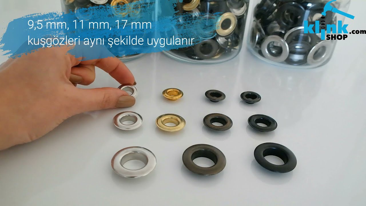 Makine olmadan Kuşgözü nasıl basılır? No.24 - No.26 - No.31 Kuşgözlerinin çekiçle uygulaması