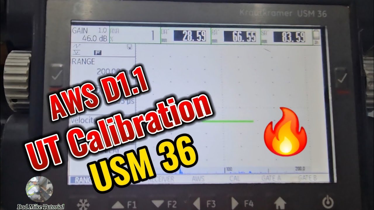 AWS D1.1 Calibration on USM36