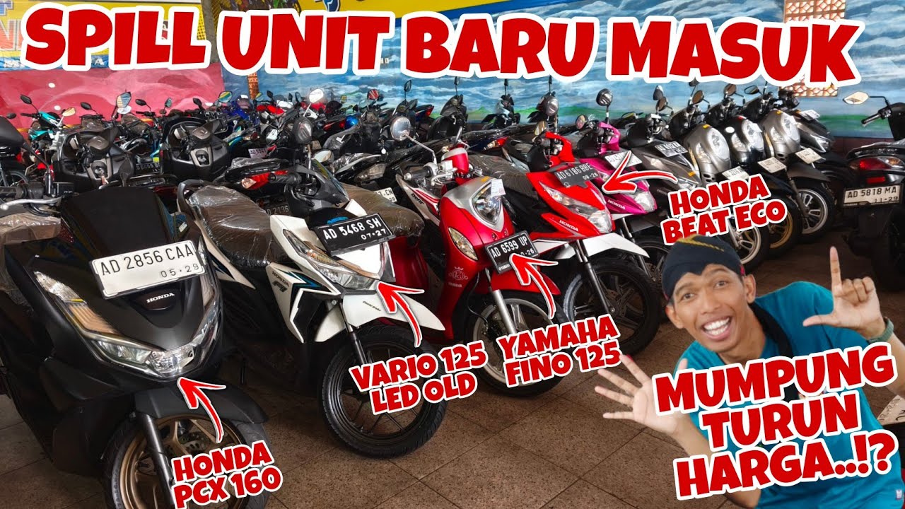 HONDA PCX, VARIO LED OLD & BEAT ECO!! BARU MASUK, TURUN HARGA!? motor bekas murah - ANEKA JASA MOTOR
