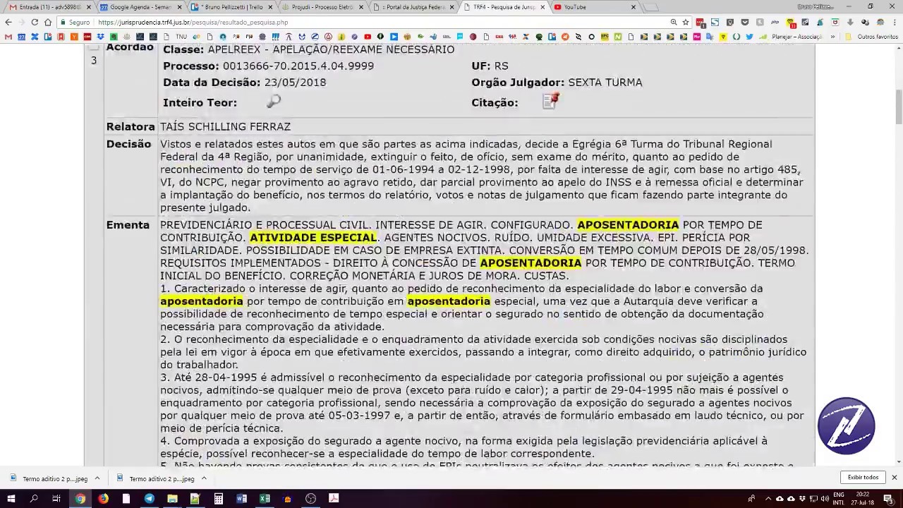 Tutorial - Como pesquisar Jurisprudência Previdenciária no TRF4
