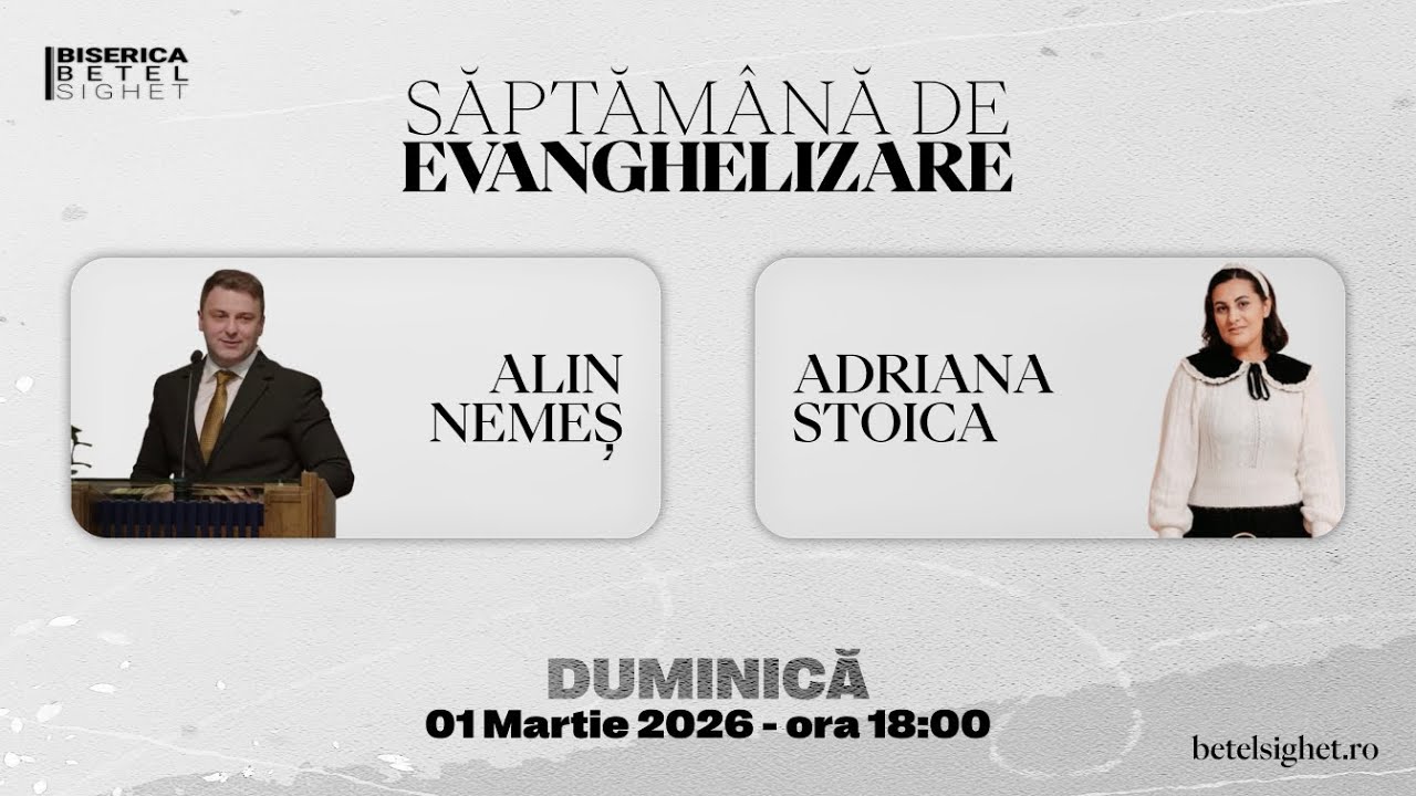 Seară de evanghelizare | Alin Nemeș & Adriana Stoica | Duminică Seara | 01.03.2026