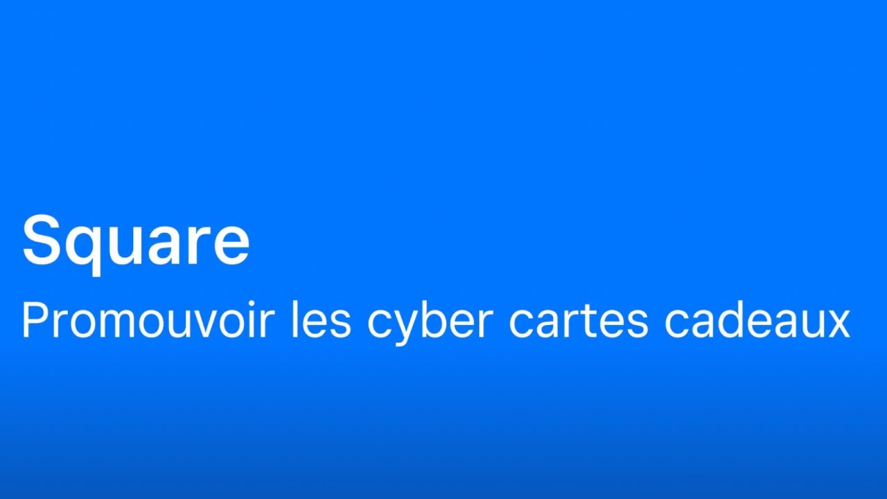 Promouvoir les cyber cartes cadeaux