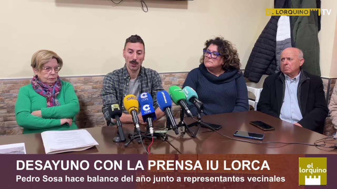 Así ha sido el desayuno con la Prensa de la formación IU en Lorca