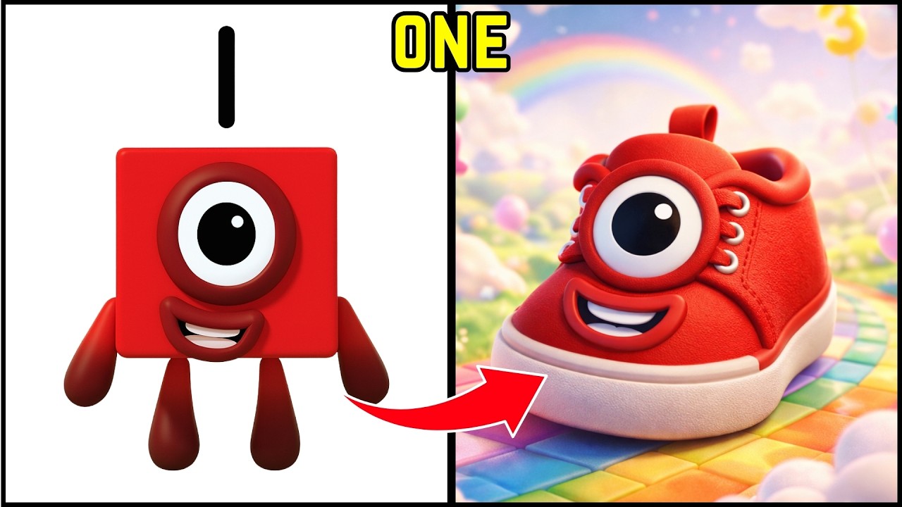 🔢Numberblocks Reimagined as Shoes 👟✨ | A Fun Fashion Learning Adventure for Kids!