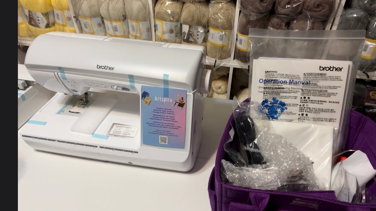 Setting Up My New Brother Innov-is NW3550W Sewing & Embroidery Machine