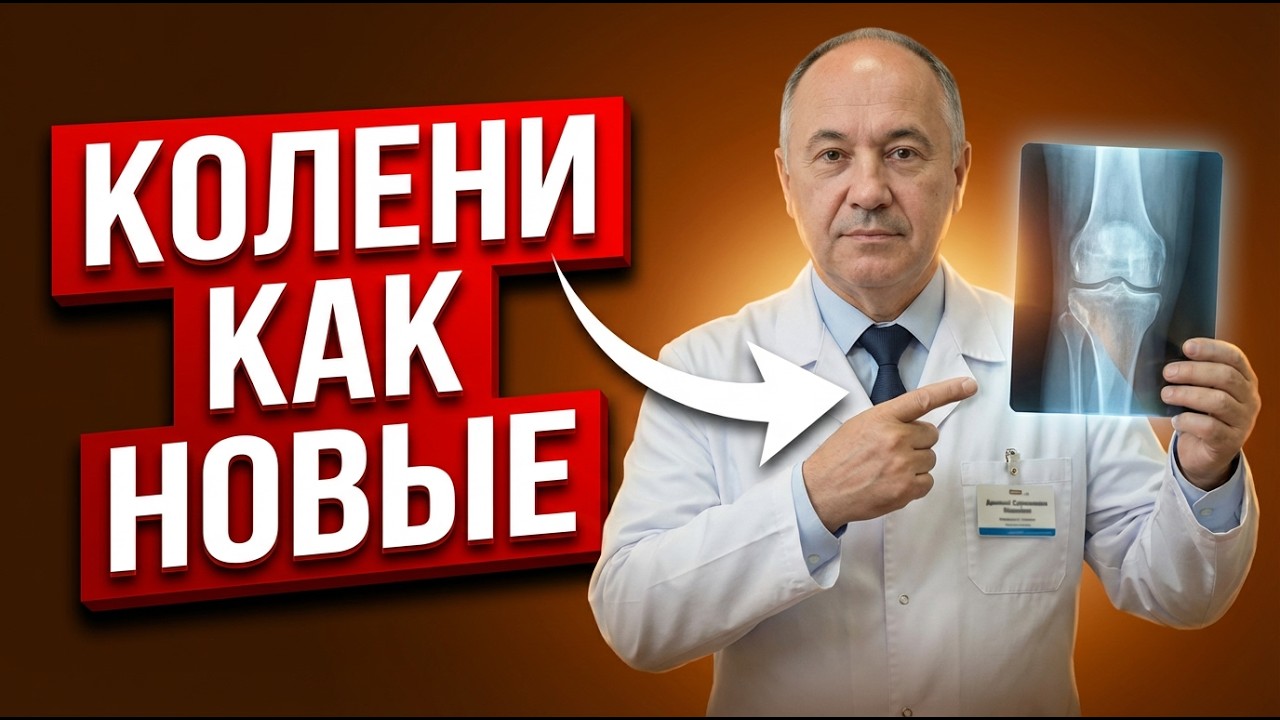 Колени перестанут хрустеть и болеть! 3 движения утром в постели (восстанавливаем хрящ)