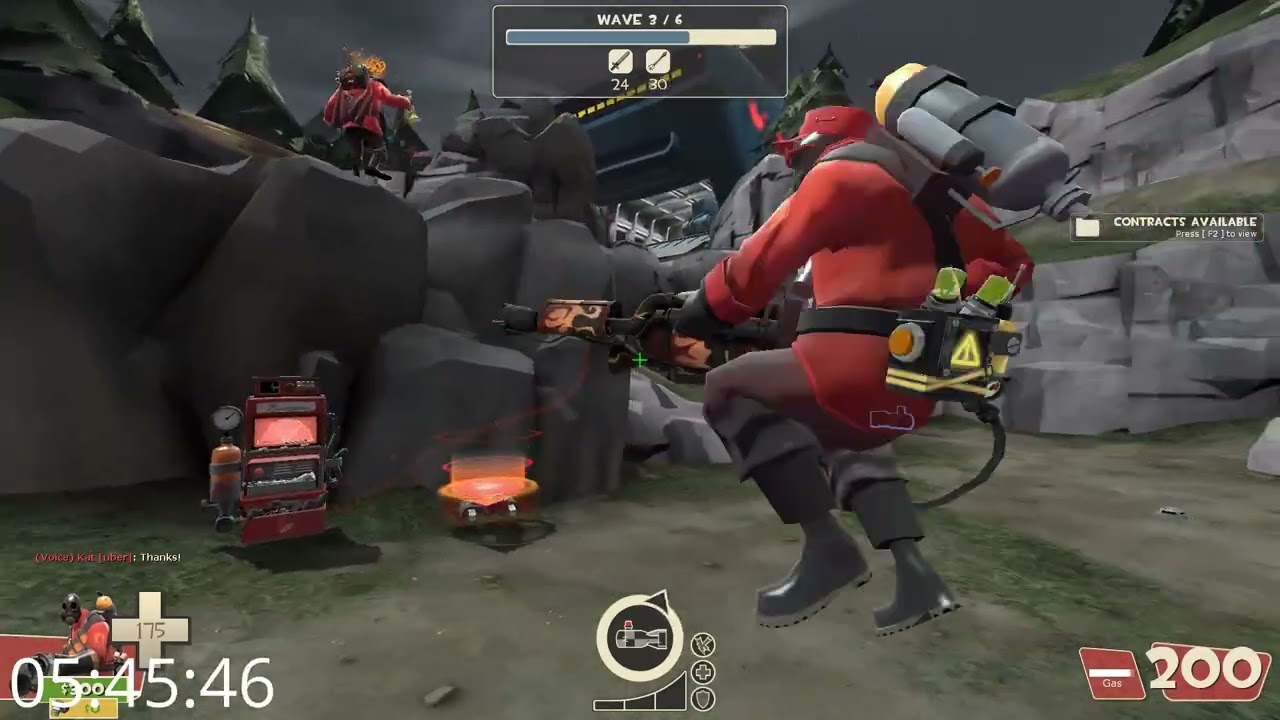 [TF2 MvM] Mean Machines Any Credits/All Credits Speedrun 13:02/13:03 | Pyro/Soldier POV (WR)
