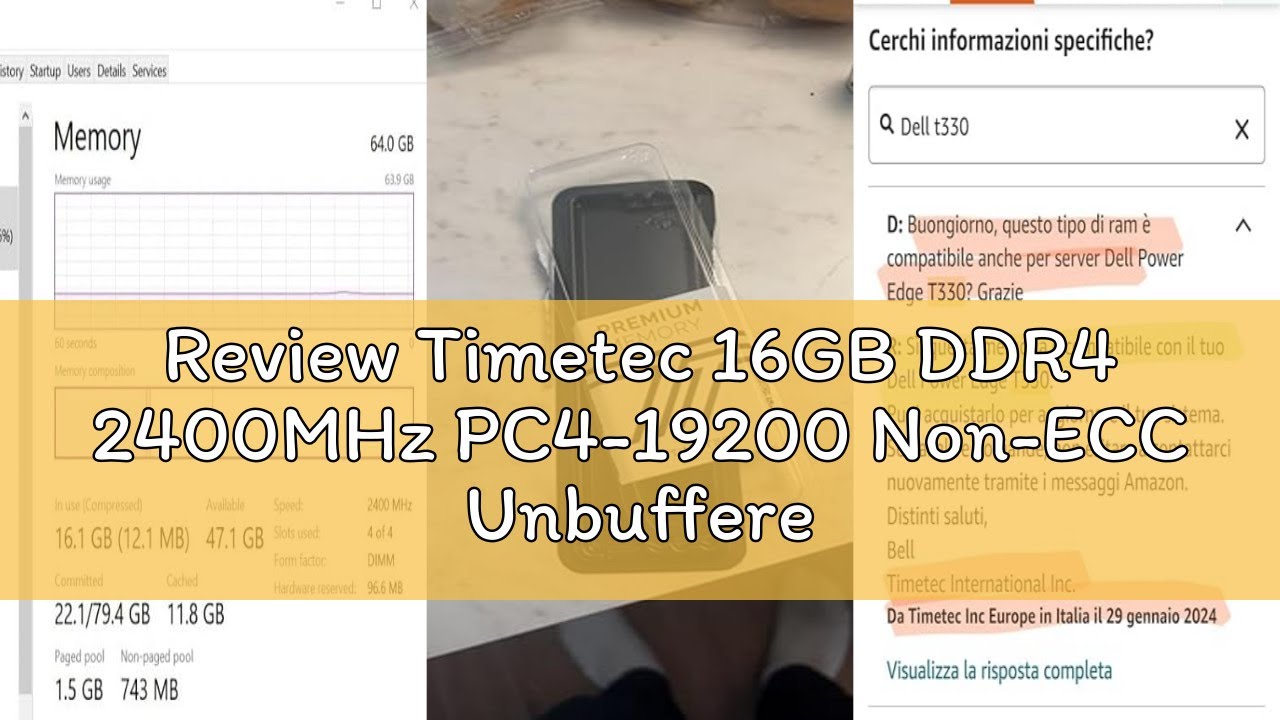 Review Timetec 16GB DDR4 2400MHz PC4-19200 Non-ECC Unbuffered 1.2V CL17 2Rx8 Dual Rank 288 Pin UDIMM